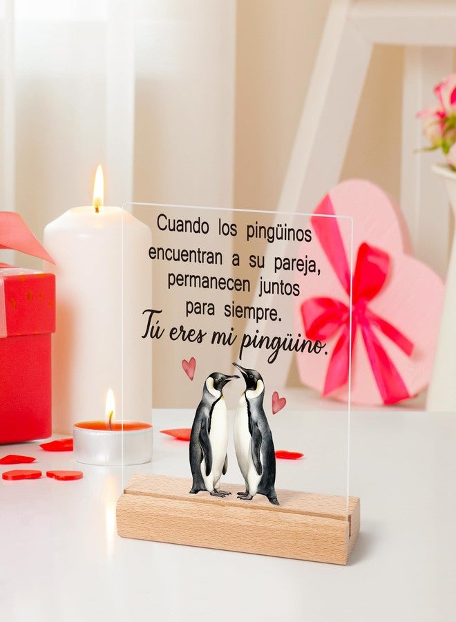Yopyame Spanish Gifts for Her or Him - Wedding Anniversary I Love You Acrylic Plaque with Wooden Stand for Men Women Ideas Gifts for Girlfriend Boyfriend Birthday Gifts for Couple Wife Husband - Image 4